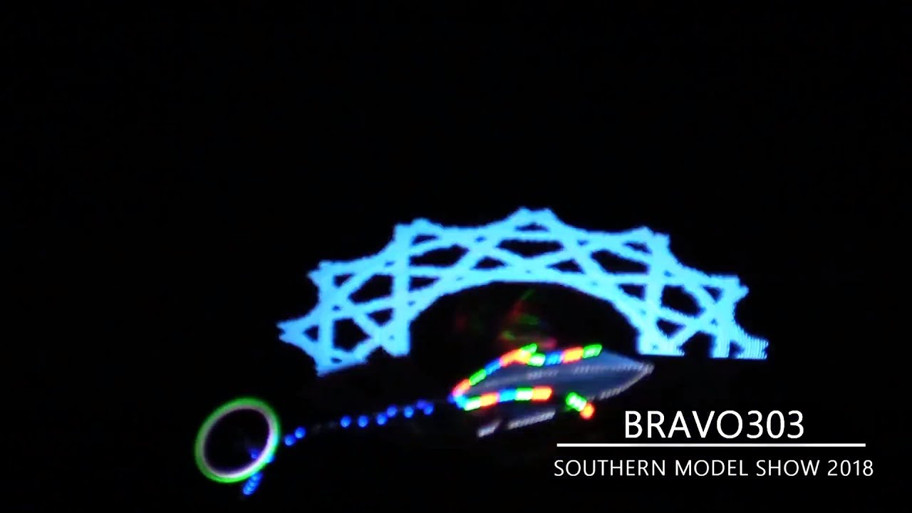 AMAZING RC LED Copter Night Flight - Southern Model Show 2018 | Day One ...