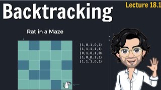 Backtracking - Rat in a Maze | C++ Placement Course | Lecture 18.1