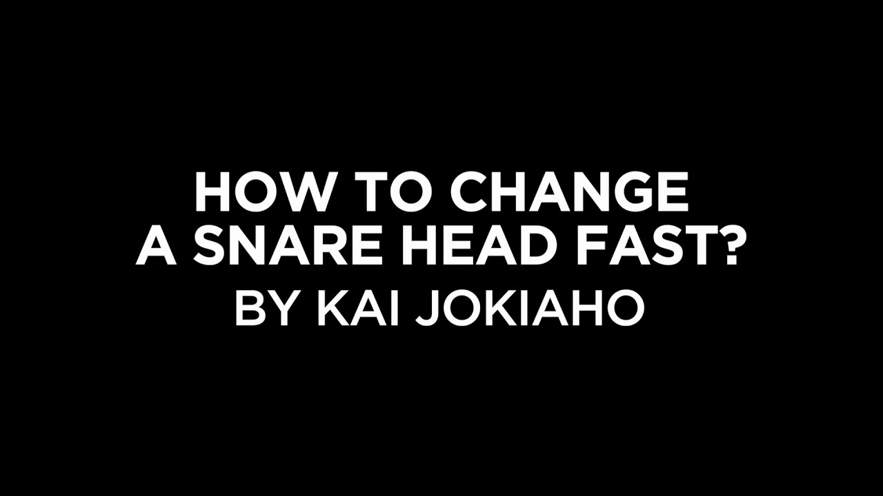 How To Change Snare Drum Head Fast? YouTube