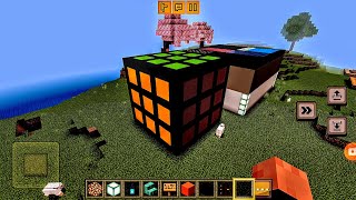 how to make a Rubik's cube statue in Minecraft 🤯