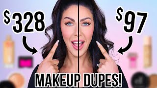 full face of dupes drugstore vs high end makeup save your money