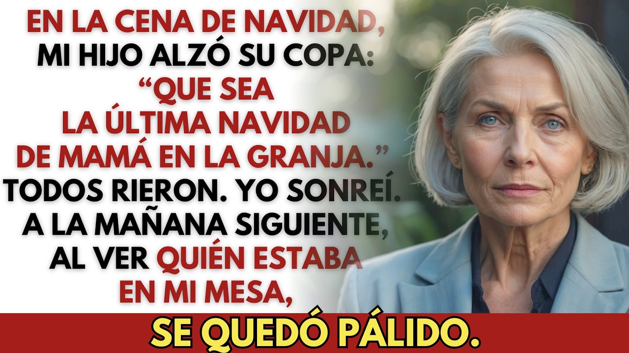 ‘Que esta sea la última Navidad de mamá en la granja’, dijo mi hijo alzando su copa. Yo solo sonreí…