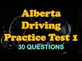 Alberta driving practice test 1 30 qa