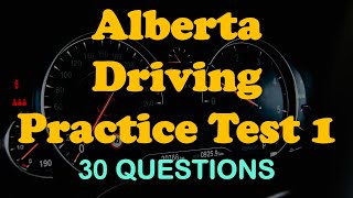 Alberta Driving Practice Test 1 [30 Q/A]