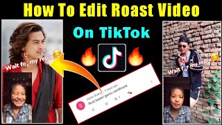 How To Edit Roast Video On Tiktok | Reply Video Editing Tutorial | Capcut