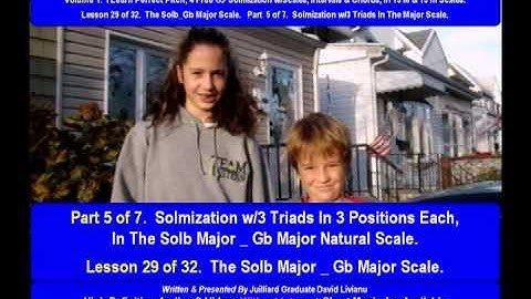 Part 5a. LESSON 29 of 32, The Solb_Gb Major Scale. THEORY