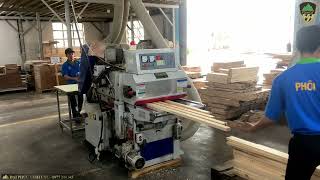 Máy bào cuốn 2 mặt tải nặng dao xoắn Woodmaster WM 635ARD