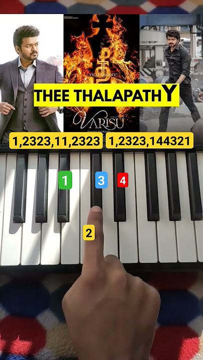 Thee Thalapathy -Keyboard || Piano Tutorial #shorts #shortvideo #ytshorts #viral