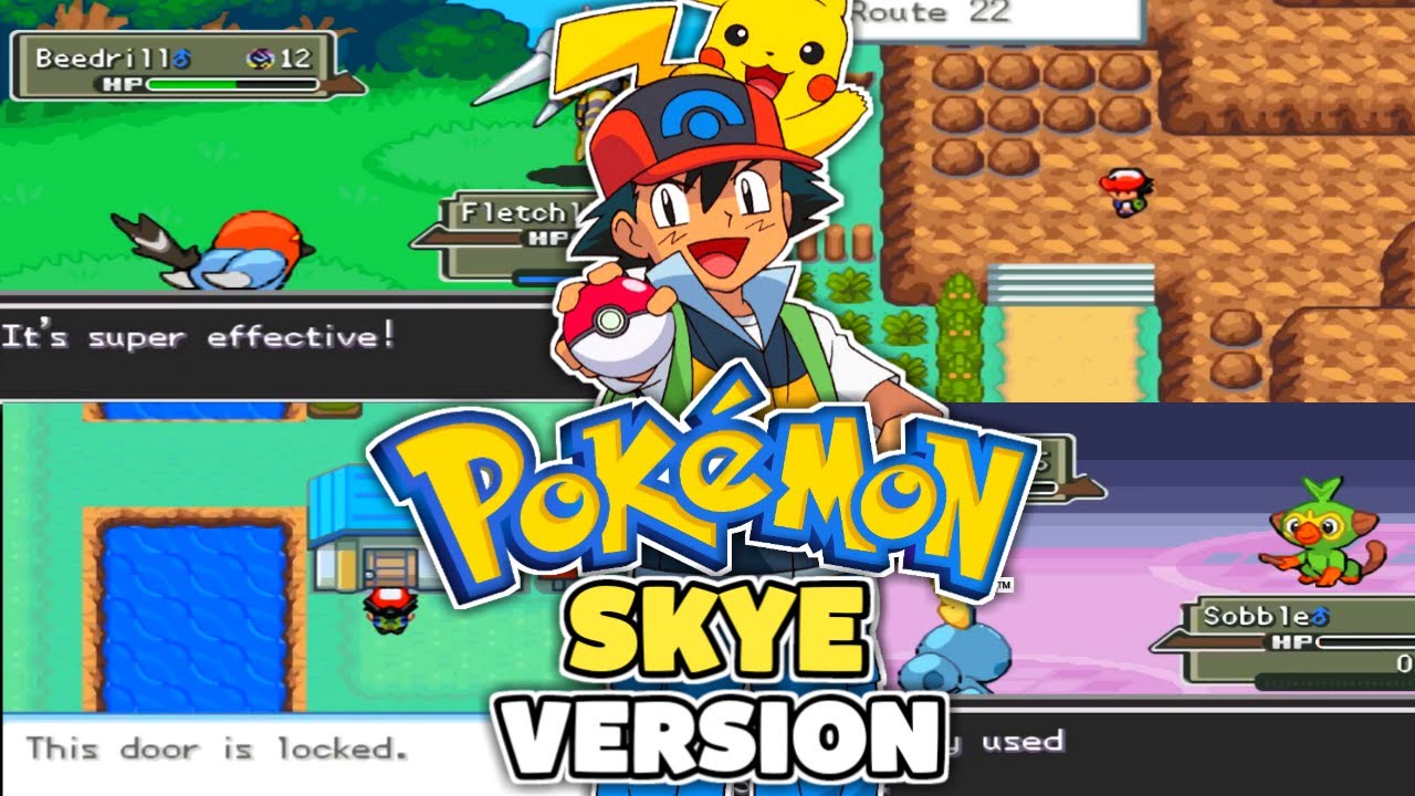 New Pokemon Gba Rom Hack With Play As Ash Mega Evolution Gen 8 Starters Gigantamax More Youtube