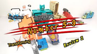 Number 5,6,7,8,9 Combine Into A Huge Robot Transformer. #1