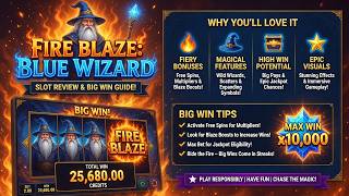 Fire Blaze Blue Wizard Slot Review & Big Win Guide! 🧙‍♂️✨