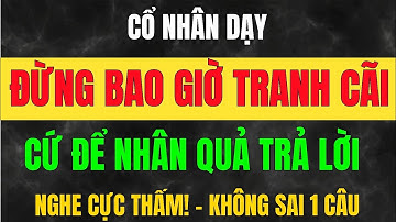 Đừng Tranh Cãi, Hãy Để Nhân Quả Lên Tiếng – Bí Quyết Sống Khôn Ngoan Và Bình An_Học từ Cổ Nhân