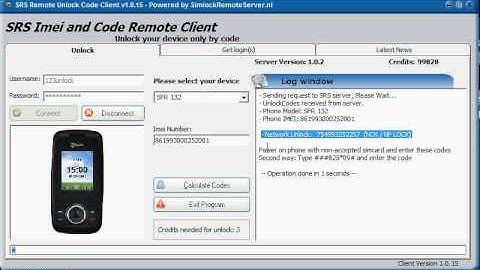 SRS: Unlock SFR132 via imei only in SRS (NP Code)
