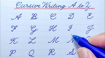 How to write English capital letters | Cursive writing A to Z | Cursive handwriting practice | ABCD