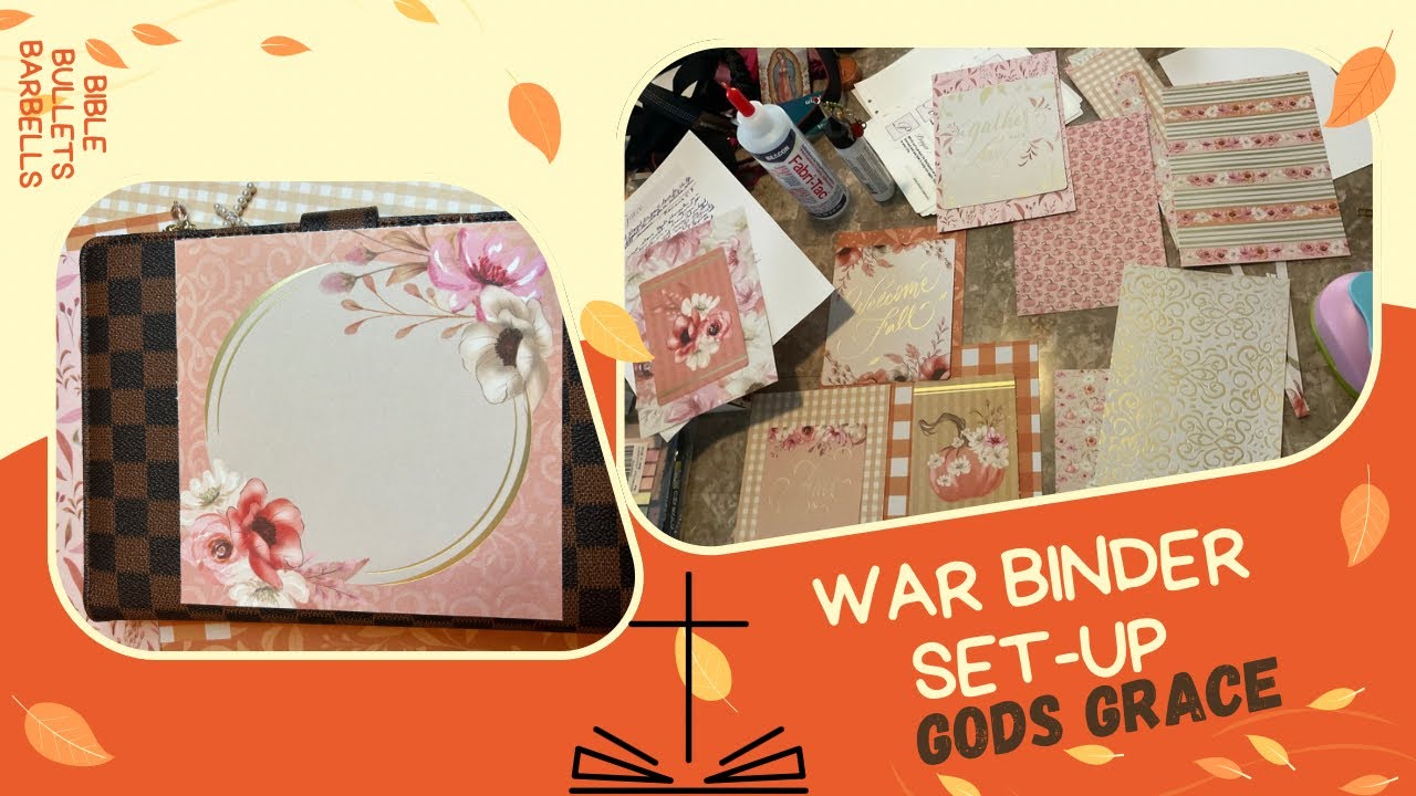 Autumn War Binder set-up 🍂 God's Grace #youtubecollabloopgroup