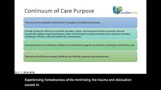 Continuum of Care 101
