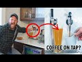 AMAZING Home Bar Build With COFFEE & BEER Taps in the Wall!
