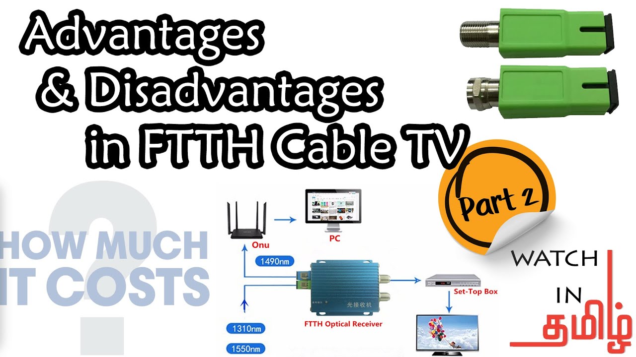 Advantages & Disadvantages in FTTH Cable TV [ Tamil ] Part 2 How