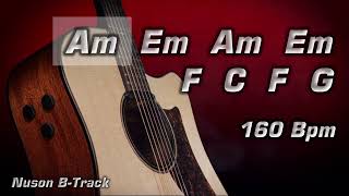Energy Hard Rock | Acoustic Guitar Backing Track in A minor with Cajon