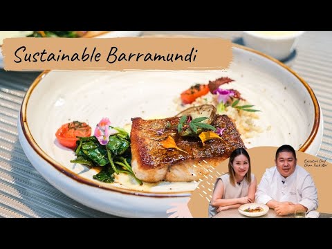 Watch how Executive Chef Chan Tuck Wai prepares Sustainable Barramundi