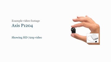 Example footage - Axis P1204