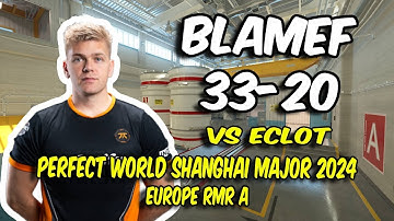 fnatic blameF (33/20) vs ECLOT (Nuke) @ Perfect World Shanghai Major 2024 Europe RMR A | CS2 POV