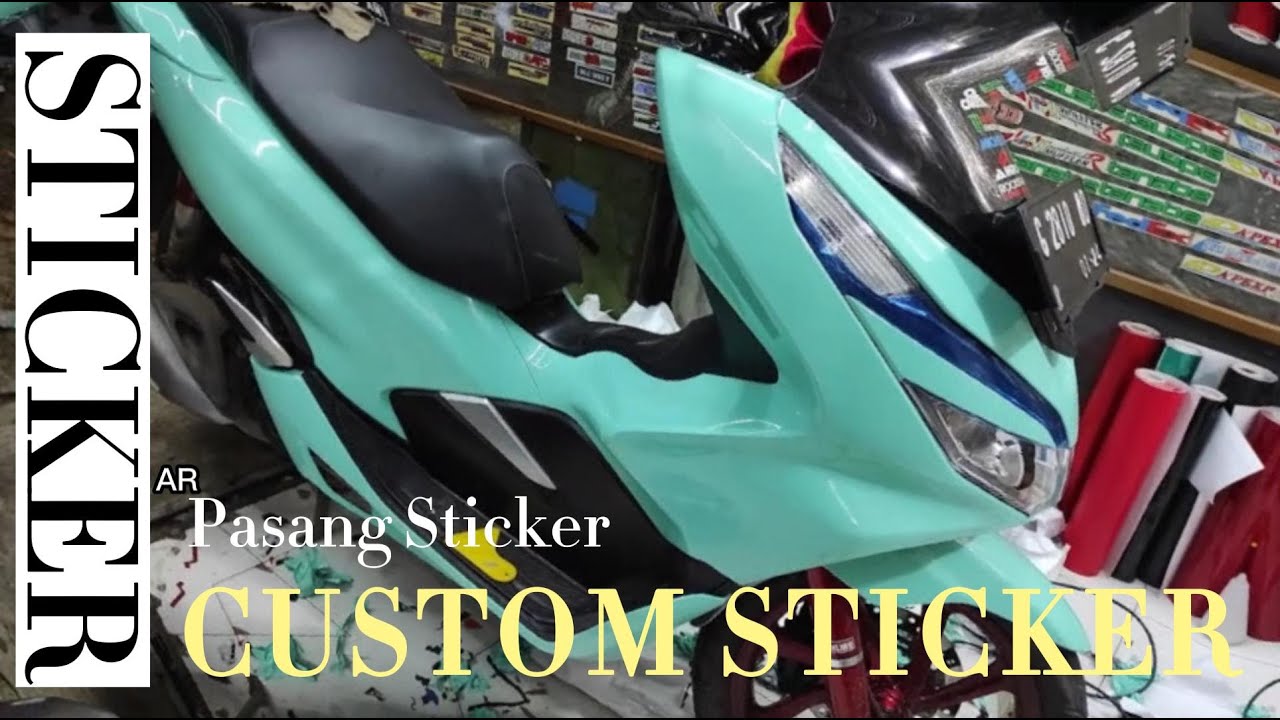 Sticker Motor, Tempat pasang sticker, Custom motor , cara pasang sticker motor, pemasangan