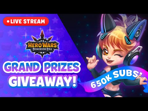 650k Subscribers LIVE STREAM! | Hero Wars