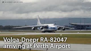 Volga-Dnepr Airlines (RA-82047) arriving on RW21 at Perth Airport on July 18, 2021.