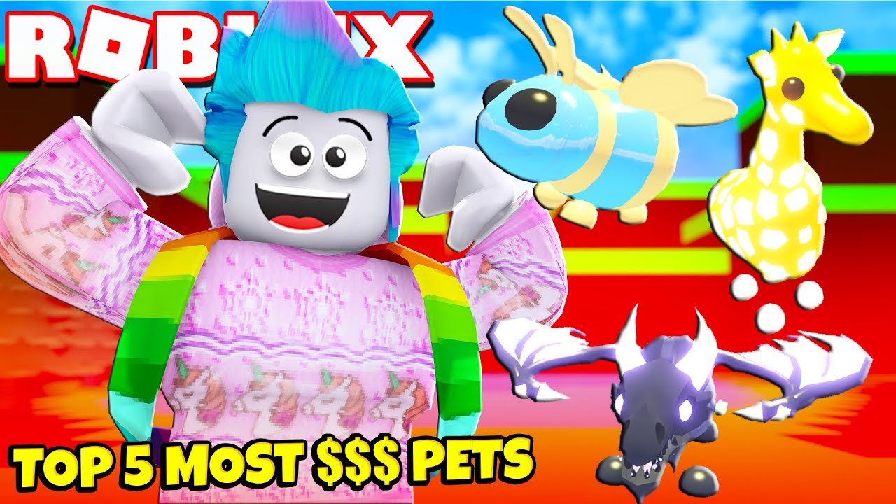 Top 5 Most Valuable Pets In Adopt Me 10k Robux Roblox Adopt Me Top 5 Pets Youtube - top 5 pets in roblox adopt me 를 위한 유튜브 영상 통계