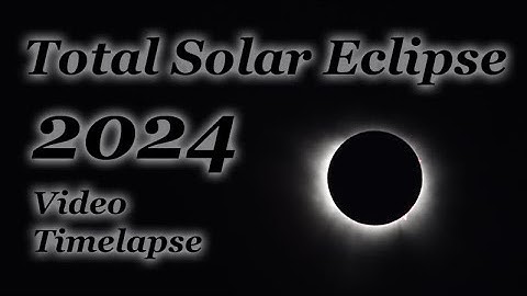 Total Solae Eclipse 2024, 4K HD Video Timelapse - JD Sevilla