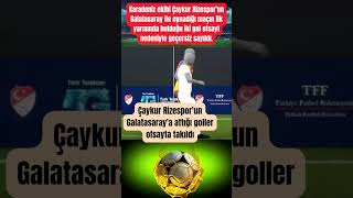 Çaykur Rizesporun Galatasaraya Attığı Ler Ofsayta Takıldı