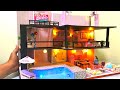 DIY MINIATURE Mansion Dreamhouse Dollhouse Design #10 with real pool and elevator