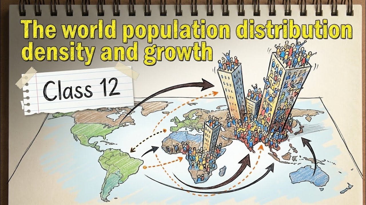 The World Population Distribution Density and Growth Class 12 Geography ...