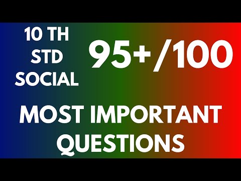10 TH STD SOCIAL 95+/100 - MOST IMPORTANT QUESTIONS - HALF YEARLY 2025
