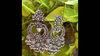 Gunmetals Jumka Earrings New Designer Arrival