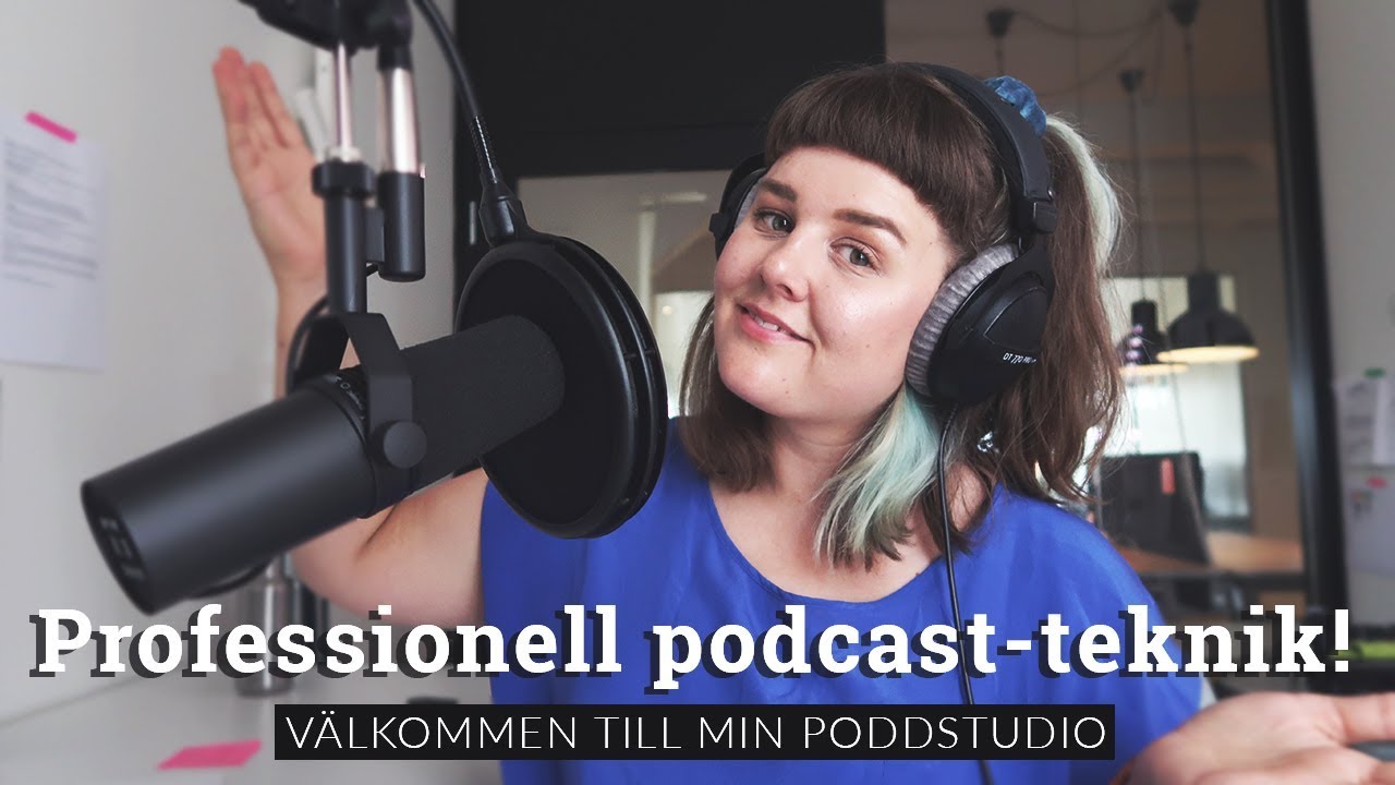 Välkommen till min poddstudio! | Professionell utrustning för podcasts | Teknik