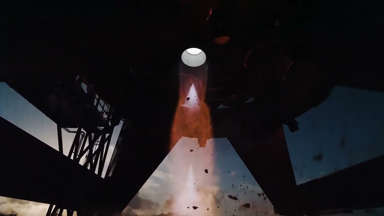 StarShip 33 Static Fire Slow-Mo 4k