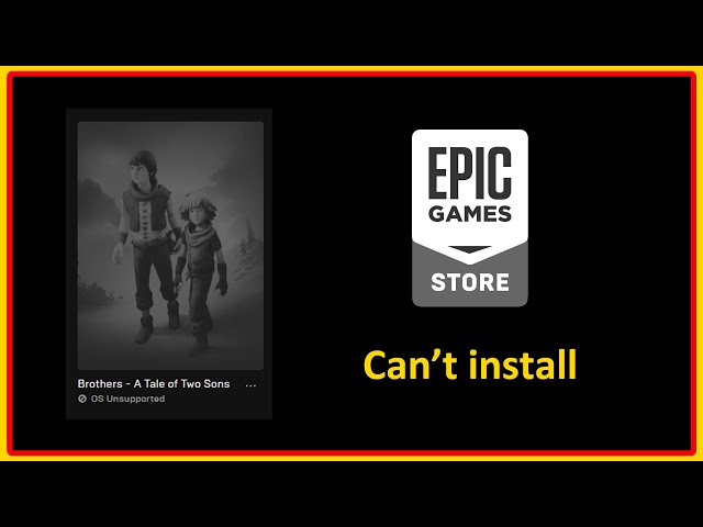 I can't install the Epic Games Launcher - Epic Games Store Support