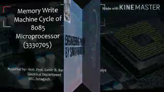 Memory Write Machine Cycle of 8085 Microprocessor