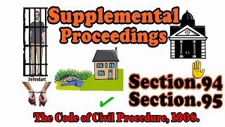 Supplemental Proceedings ⚖️⚖️ | Section. 94, Section.95 CPC ⚖️⚖️| Urdu/Hindi