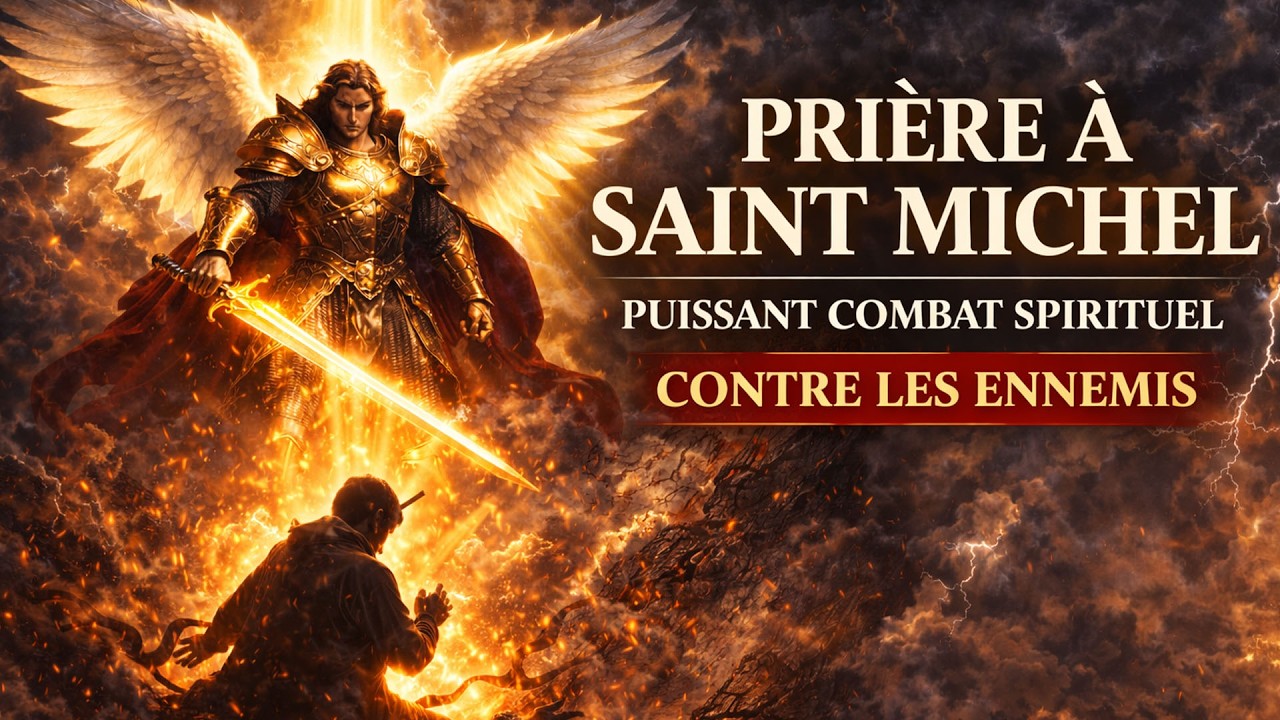 PRIÈRE à SAINT MICHEL 🙏 Puissant COMBAT SPIRITUEL contre les ENNEMIS.
