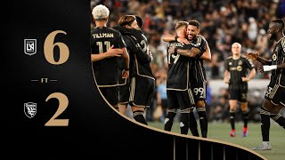 HIGHLIGHTS: LAFC 6-2 San Jose Earthquakes 06/22/2024