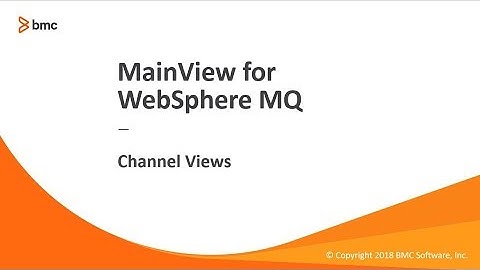 MainView for WebSphere MQ - Channel Views