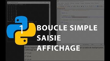 Python n°1 : boucle simple, saisie, affichage