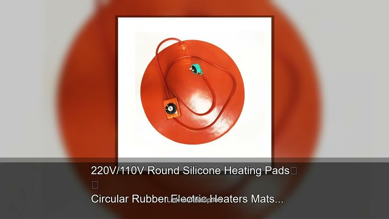 220V/110V Round Silicone Heating Pads Circular Rubber Electric Heaters Mats 3M Adhesive Knob Te