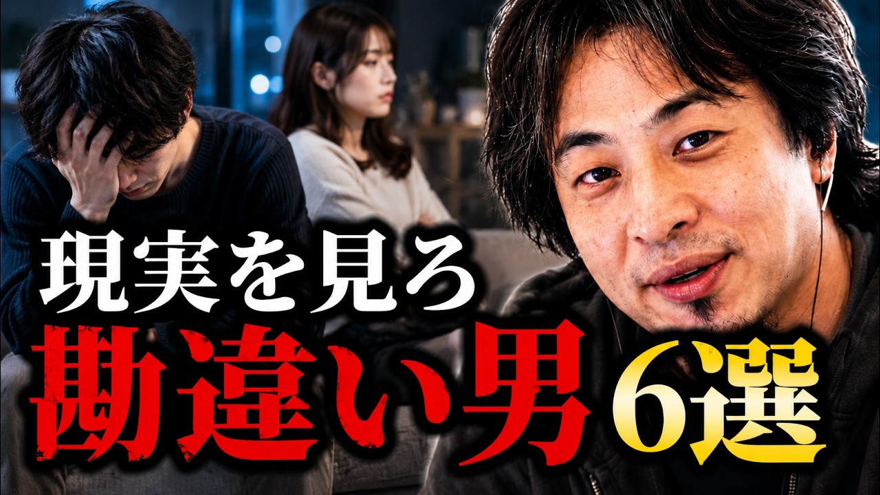 【ひろゆき】なんで勘違いしてるの？ちゃんと現実を見た方がいい「勘違い男」6選
