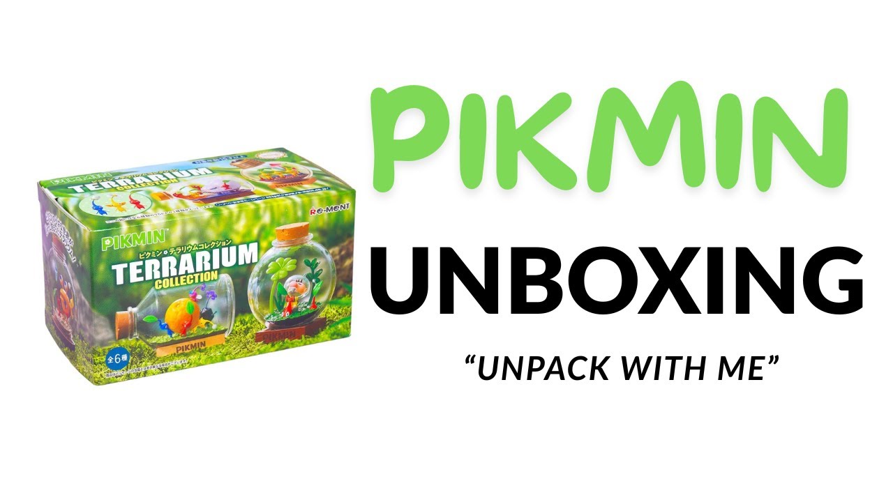 Pikmin Terrarium Collection UNBOXING 🌱 | Re-Ment Blind Boxes | So Cute!