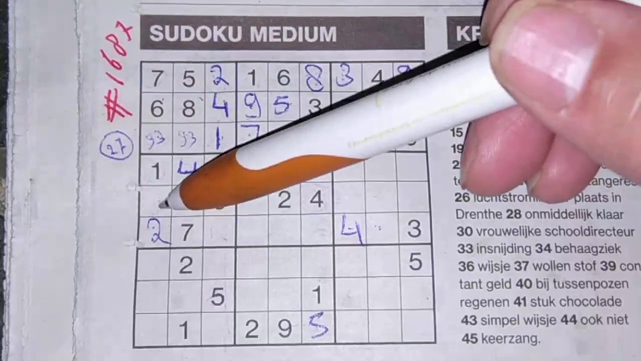 No Problem With This One Sudoku Friends 1687 Medium Sudoku Puzzle 