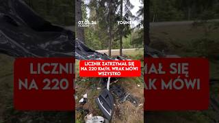 Licznik zatrzymał się na 220 km/h. Wrak mówi wszystko (07.06)